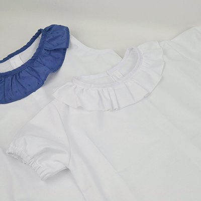 Blusa cuello volante niña, María