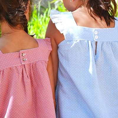 Vestido manga volante niña, Clara