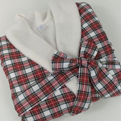 Batín unisex niño y niña forrado con polar