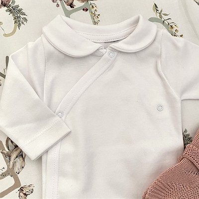 Body cuello bebé cruzado manga larga