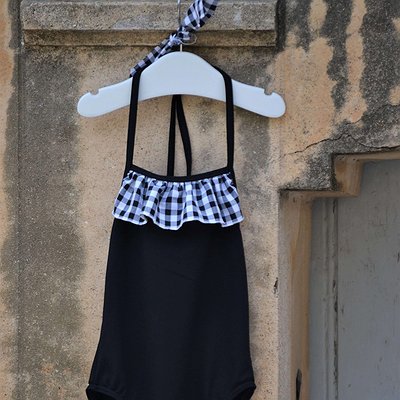 Bañador niña cuadros vichy