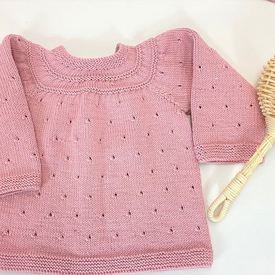 Jersey hecho a mano en punto de algodón