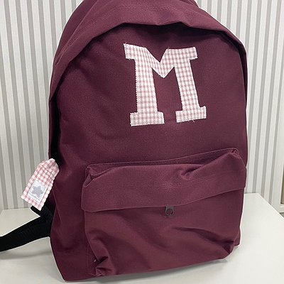 Mochila colegial PLUS grande con inicial o detalle