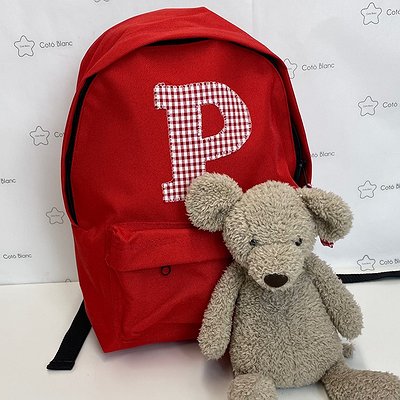 Mochila colegial PLUS Pequeña con inicial o detalle