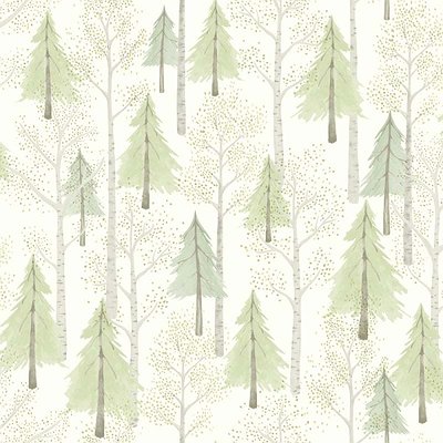 Papel pintado para habitaciones "Abetos"