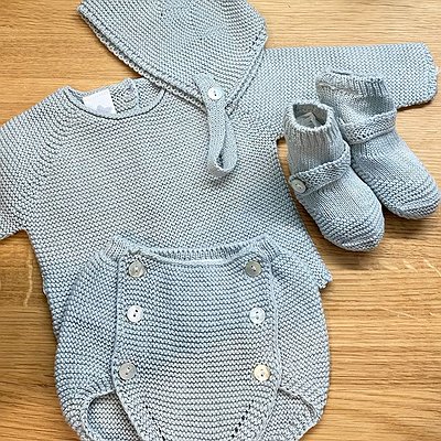 Conjunto primera puesta en punto de algodón