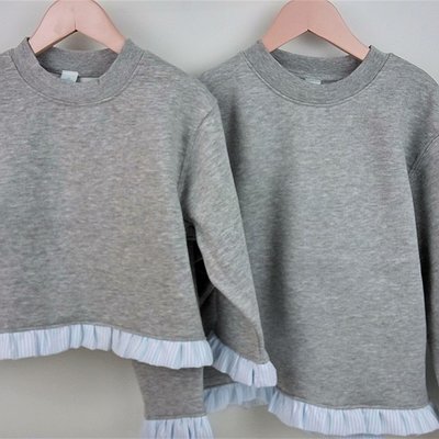 Sudadera niña con volantes